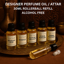 Designer‑Style Perfume Oil Attar Refill 30ml – Alcohol‑Free,  Long Lasting