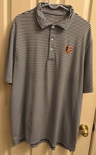 Vineyard Vines Baltimore Orioles Performance Polo Shirt Mens 2XL Black/white