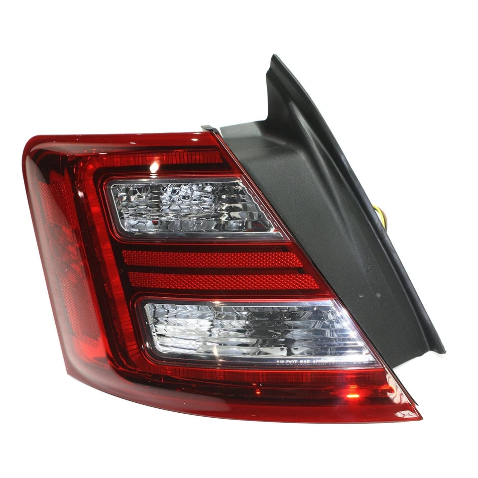 Conjunto de lanterna traseira de LED para 2013-2017 Ford Taurus lente transparente e vermelha com lâmpadas 2 peças - Imagem 2 de 4