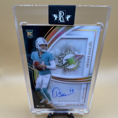 2025 Panini Immaculate Quinn Ewers RC Auto IRSS-QES Dolphins 03/49