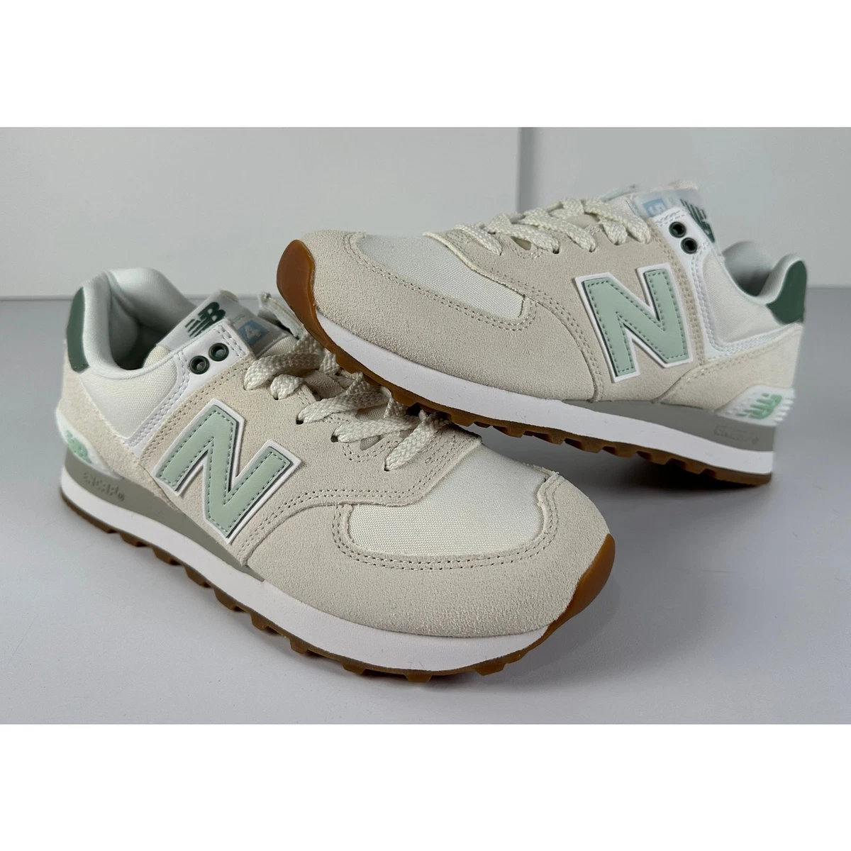 New Balance 574 Greens v2 White W for sale | eBay