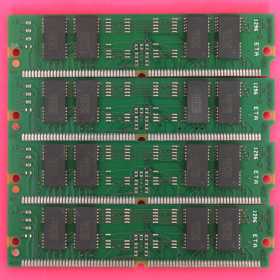 72 Pin 16MB (4x4MB) IBM 70NS FPM SIMM Memory RAM *TESTED w/ REPORT* 486 Pentium - Image 2 of 4