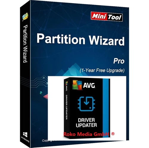 MiniTool Partition Wizard Pro + AVG Driver Updater 1 Jahr Lizenz Download TOP ! - Bild 1 von 8