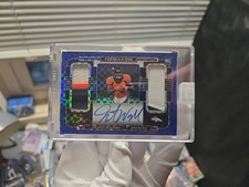 2021 Panini One - Formula One Autographs Javonte Williams #380 Blue /75 (AU, RC)