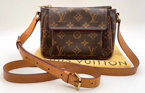 Auth Louis Vuitton Monogram Vivacite PM Crossbody Shoulder Bag M51165 NS091817