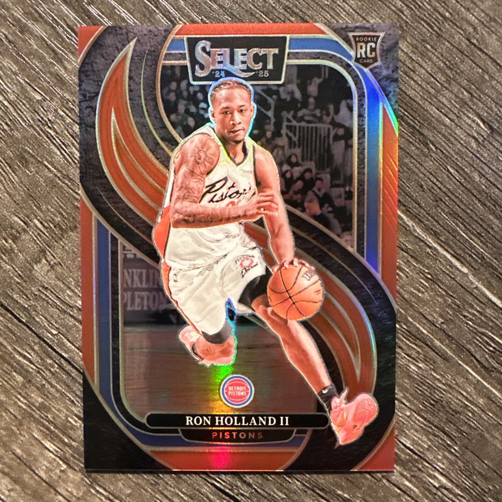 Ron Holland II 2024-25 Panini Select #198 Red Prizm Rookie RC 057/199 Pistons