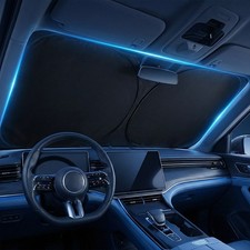 For Bmw Car Windshield Sun Shade Front Cover Uv Visor Foldable Double-layers