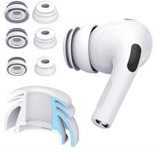 Multi-Flange Eartips for AirPods Pro 1  2, Secure Fit S/M/L