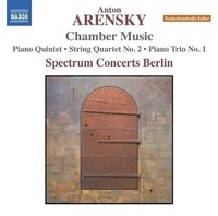 Audio Cd - Anton Arensky - Chamber Music: Piano Quintet, String Quartet - Naxos