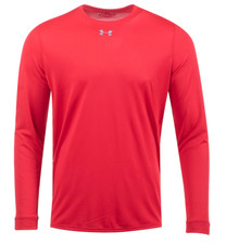 BRAND NEW Men's Under Armour Locker Tee 2.0 Long Sleeve Shirt - RED - Size LARGE