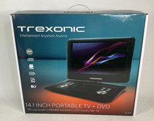 NEW Trexonic 14.1 Inch Portable TV  DVD Player With Swivel/Tilt TFT LCD Screen