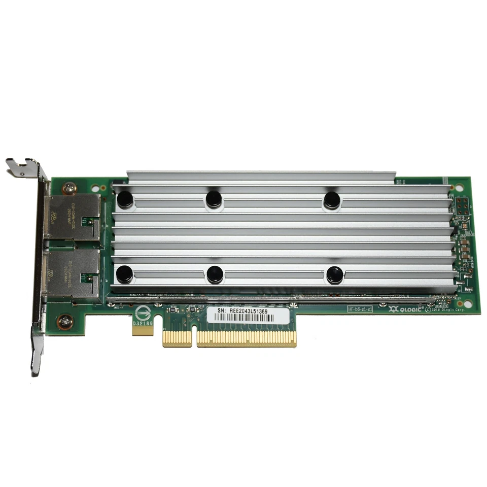Dell Qlogic QL41162HLRJ Dual-Port 10GBASE-T PCI-E 3.0x8 Network Card LP 2J3X7 - Image 3 of 4