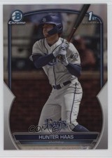 2023 Bowman Draft Chrome Refractor Hunter Haas #BDC-160 0co5
