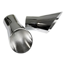 Exhaust Tail Pipe Chrome Trumpet Tips 1969-72 Oldsmobile 442 Cutlass 2pc
