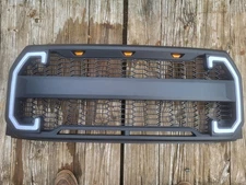Front Raptor Style Mesh Grille w/LED Turn Signal Lights for 2015-2017 Ford F150