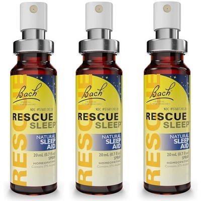 Bach Flower Remedies Rescue Sleep Spray 20 mL (Pack of 3)