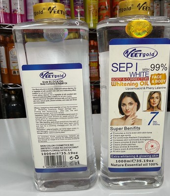 Veet Gold Sepi White  Face Body Corrector Oil 1000ml
