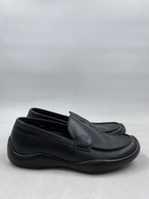 Prada Black Leather Slip On Loafer W 7.5