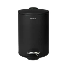 Blomus 69214 Tubo Pedal Bin Wastepaper Basket, Black