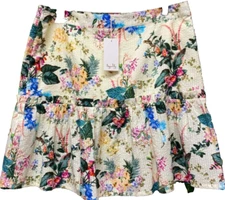 TIGERLILY Kalani Lemon Floral Skirt Size 16 BNWT RRP$149 Beach Summer Elegant