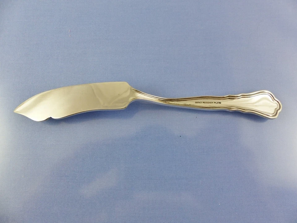  CUCHILLO DE MANTEQUILLA MAESTRO CHIPPENDALE 1943 PLANO por BIRKS REGENCY PLATE Foto 3 de 4