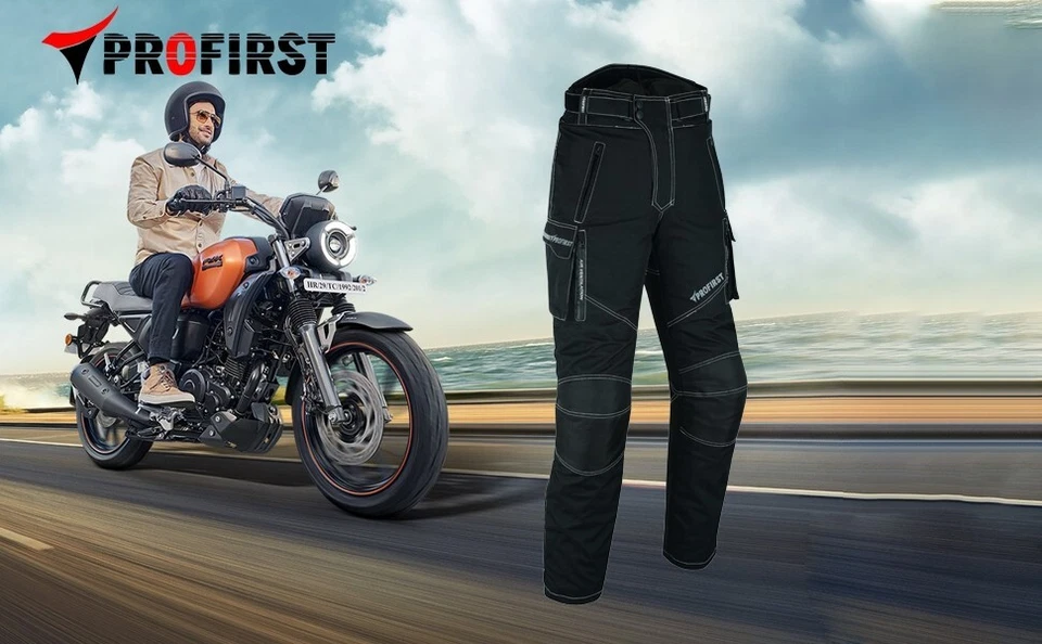 Men's Motorcycle Waterproof Textile Cordura CE Armor Approved Motorbike Jeans UK - Image 4 of 4
