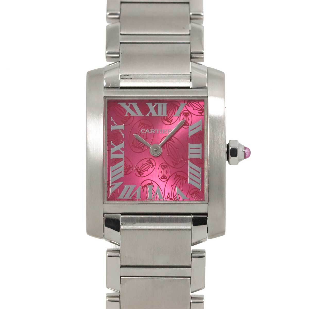 Cartier Tank Francaise SM W51030Q3 Quartz Pink Dial Ladies  display picture 1
