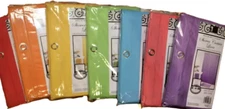 100% Vinyl, Shower Curtain Liner. REINFORCED W/12 METAL- (MANY UNIQUE COLORS)
