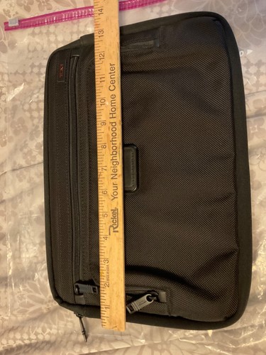 Tumi Alpha Ballistic Laptop Cover Case Padded Black Nylon Business Work Office - Picture 8 of 10
