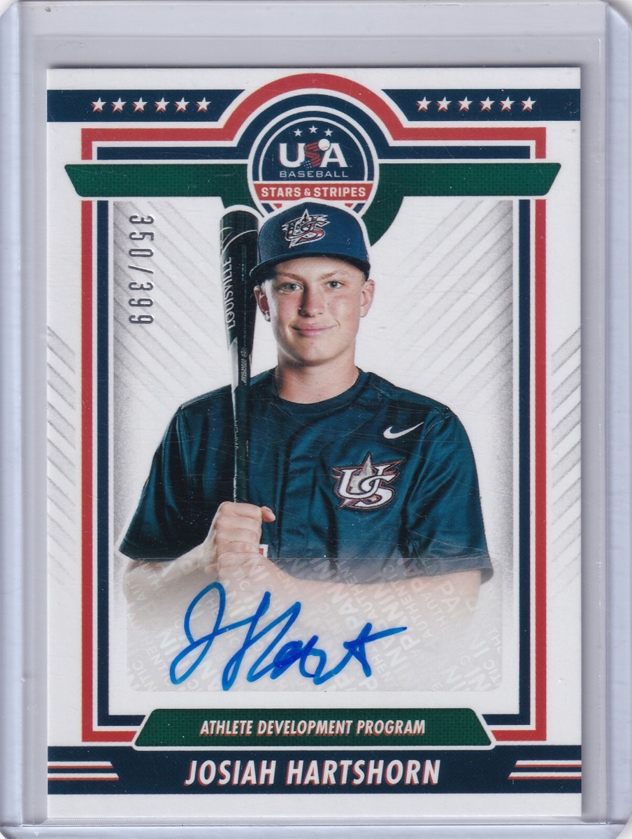 Josiah Hartshorn 2022 Panini Stars & Stripes USA Auto ADP1