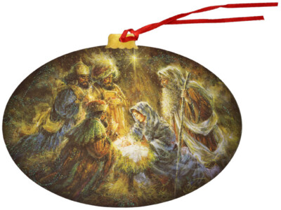 Adoration of the Three Wise Men Keepsake Ornament Box of 12 Christmas Cards