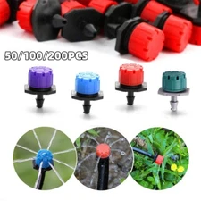 Adjustable Emitter Dripper Micro Drip Irrigation Sprinkler Watering System Lot