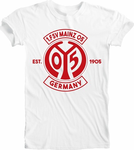1. FSV MAINZ 05 GERMANY Bundesliga Football Soccer Men's Tee T-Shirt Handmade 2s - Picture 5 of 6