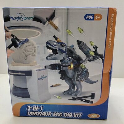 Eaglestone 3 in 1 Dinosaur Egg Dig Kit Ages 6+