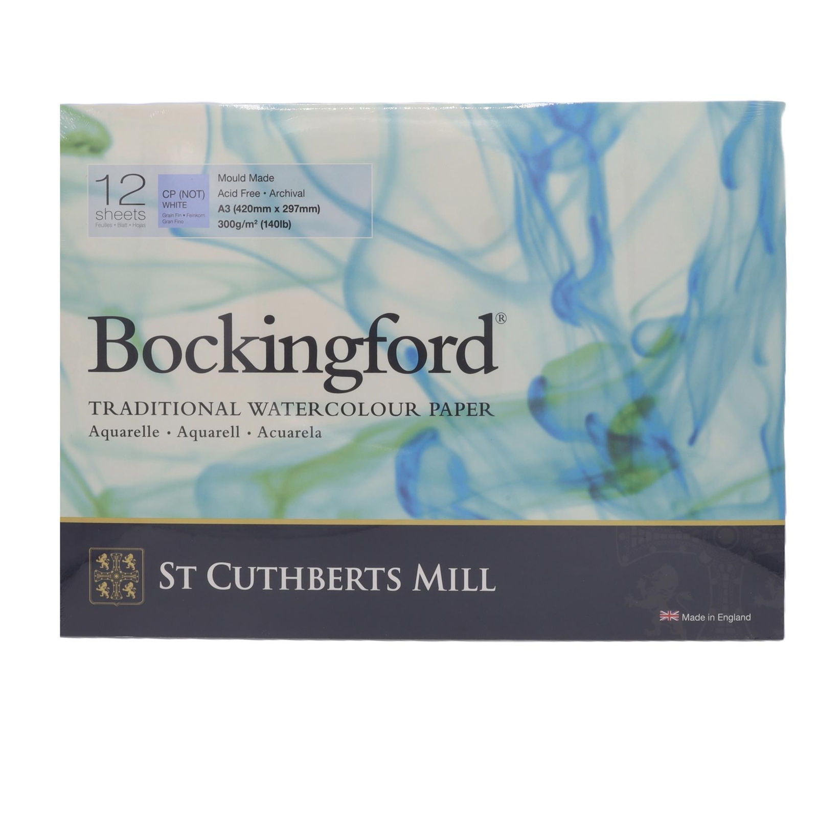 Bockingford Watercolour Pad Glued gummed Paper A3 cold press