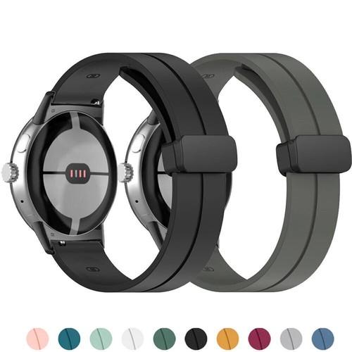 Correa magnética deportiva de silicona para reloj Google Pixel 1 2 3 41 mm pulsera - Imagen 6 de 58