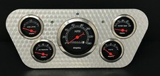 1953 1954 1955 Ford Truck 5 Gauge Dash Panel Engine Turned Billet Black