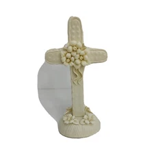 Ceramic White Cross 6.5”x3.5"