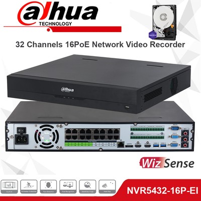 Dahua NVR5432-16P-EI 32CH 16 POE Netzwerk Video Recorder System NVR H.265+