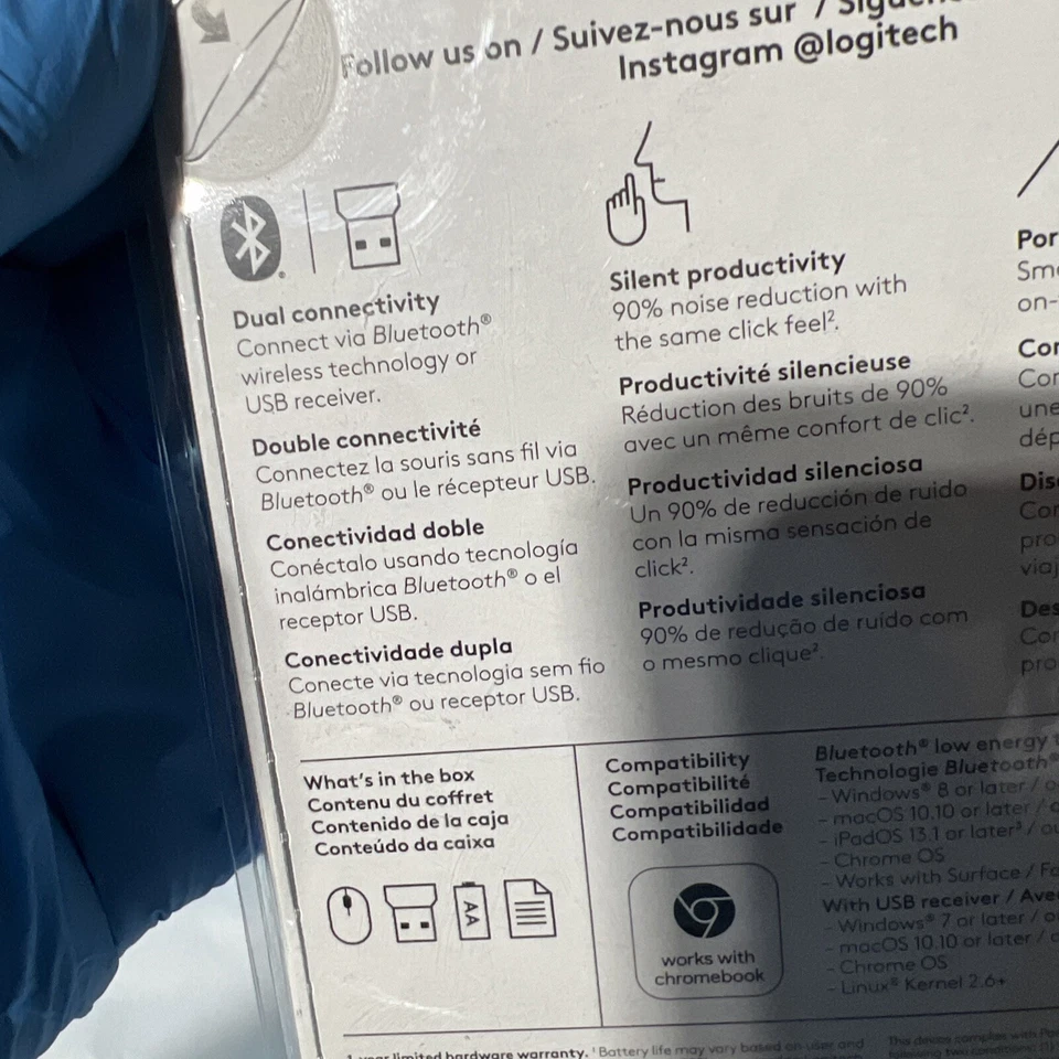 Logitech 910-005769 Pebble M350 Wireless Mouse [rose] (910005769) - Image 4 of 4