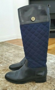 tory burch navy boots