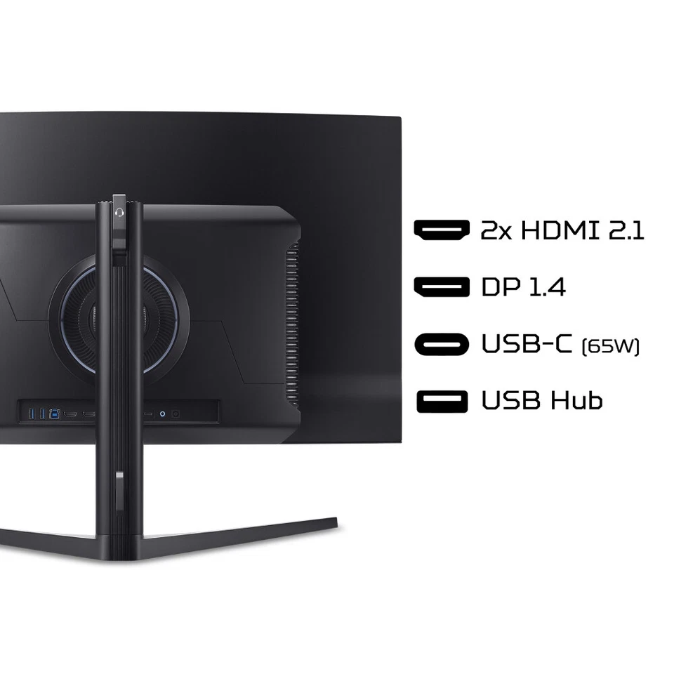 Acer Predator X32X 31.5" Curved QD-OLED 4K UltraHD FreeSync 240Hz 0.03ms Monitor - Image 2 of 4