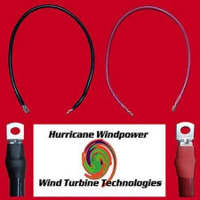 Set of Battery Inverter Cables 7' Red & Black 4/0 AWG Gauge Solar RV Car Boat 