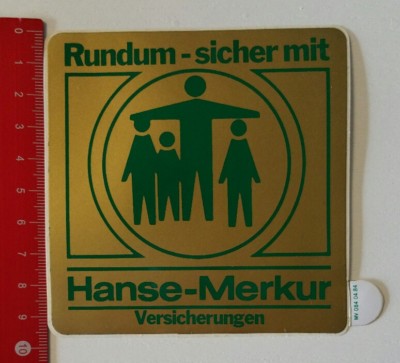 Sticker/Decal: all around - safe with Hanse-Merkur insurance (08051731)
