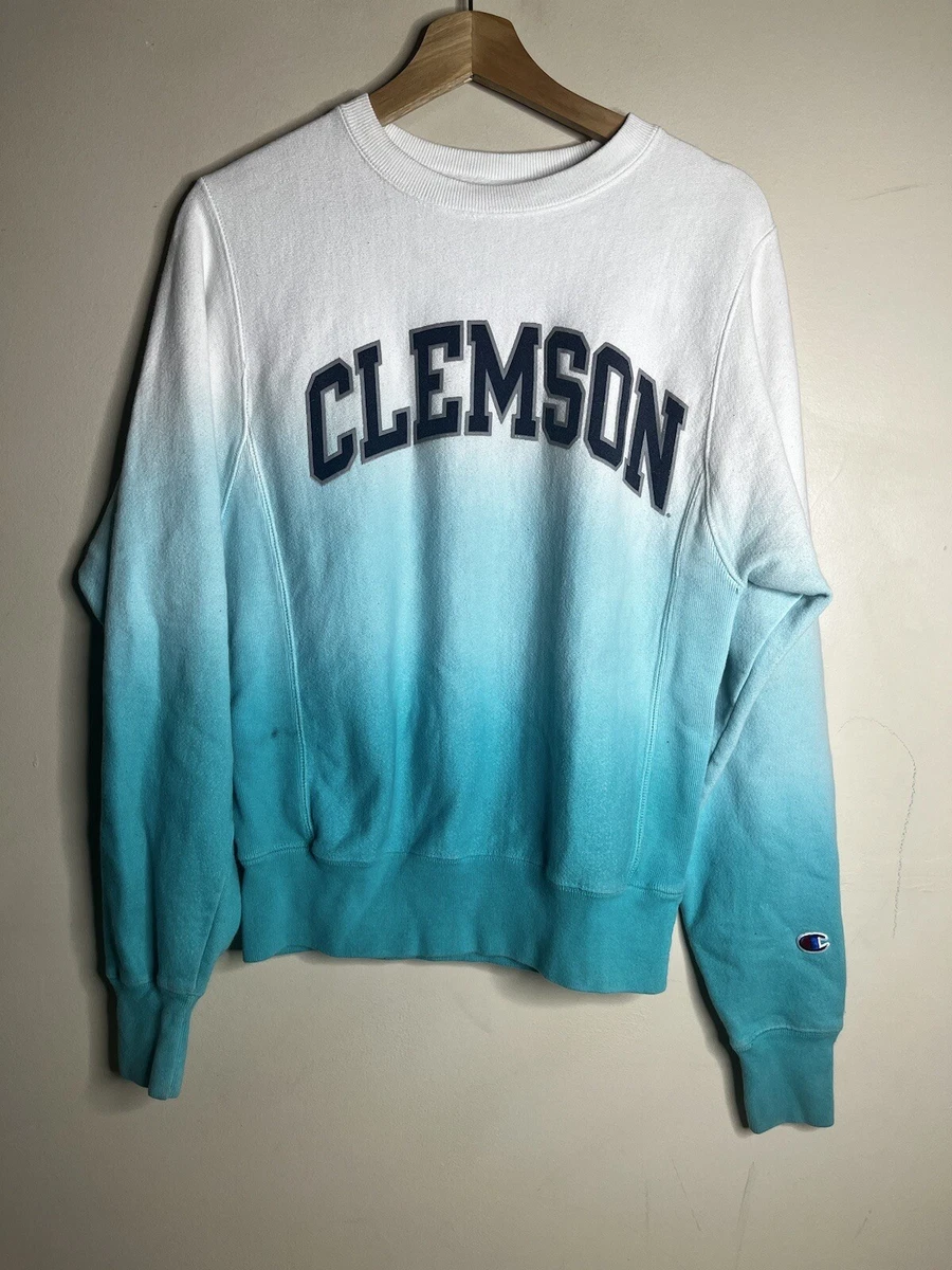Clemson Tigers Champion Reverse Weave Pullover Sweatshirt Women's Size XS  Blue | eBay
