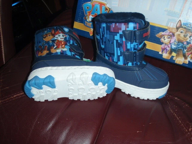 Botas de nieve Nickelodeon para niños pequeños/niños pequeños Paw Patrol forradas de piel azul/azul talla 7t Foto 4 de 4