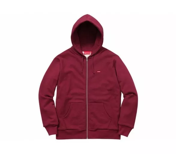 Supreme Small Box Thermal Zip Up Sweat Hoodie Burgundy Small F/W 16 Supreme Small Box Thermal Zip Up Sweat Hoodie Burgundy Small F/W 16