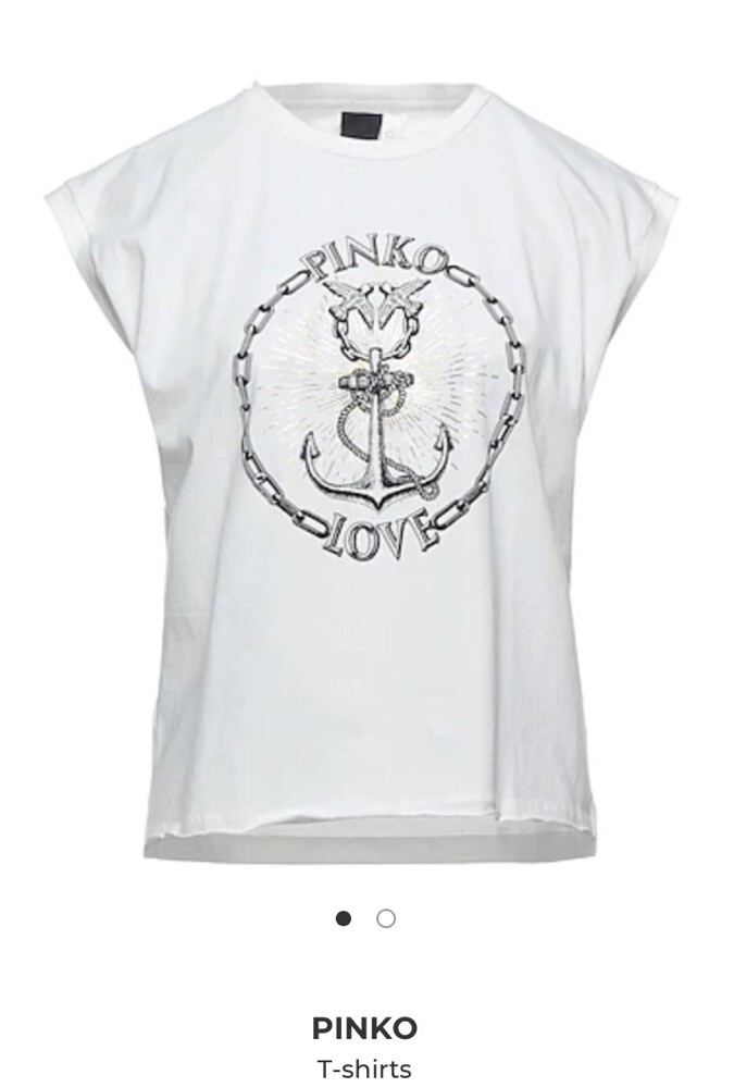 NWT?? PINKO Gray T-Shirt with Silver Details Size XS | eBay