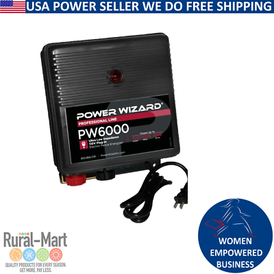 #ad #ad PW6000 Power Wizard Fence Energizer 2 year manufacturer warranty $209.71