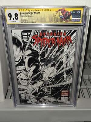 Avenging Spider-Man #1 Sketch Cover CGC SS Signature Autograph STAN LEE Limited
